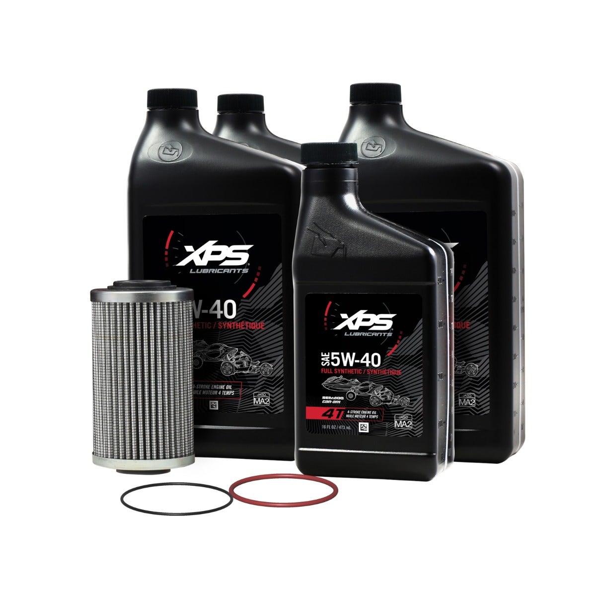 SEA-DOO 9779486 - 4T 5W-40 Full Synthetic Oil Change Kit (1500cc+ Engines)