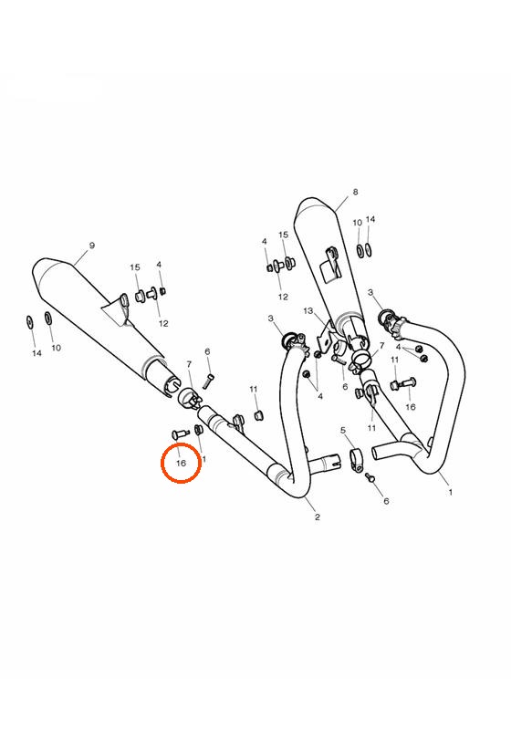 Triumph T2218053 - Genuine OEM Bolt, Third Mount