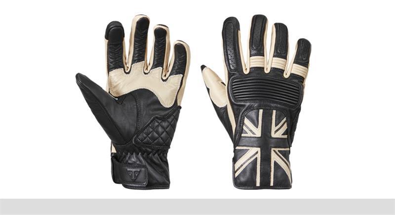 Flag Leather Motorcycle Gloves