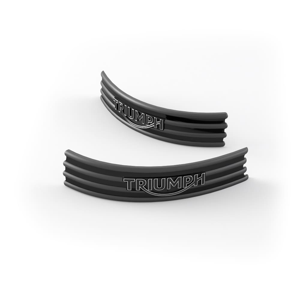 高*橋様 TRIUMPH Emblem Genuine Pair トライアンフ純 Triumph A9798013 - Genuine OEM Black 4 Bar Fuel Tank Badge Kit | eBay