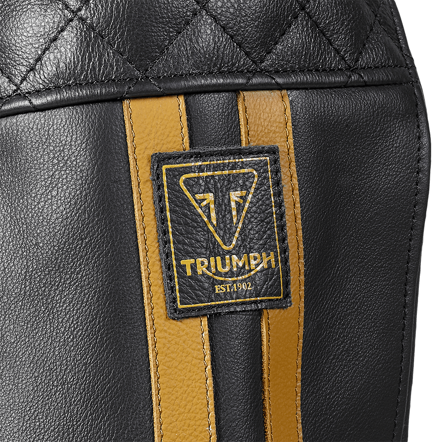 Braddan Air Race Jacket in Black & Gold
