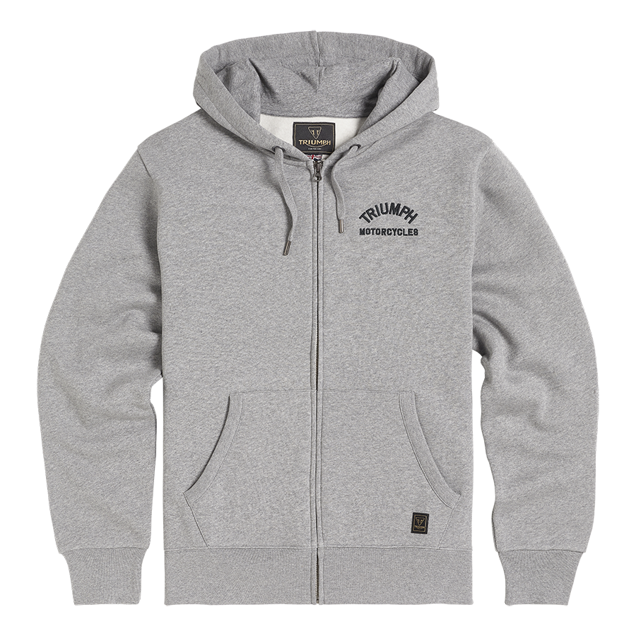 Dolan Full Zip Hoodie in Gray Marl