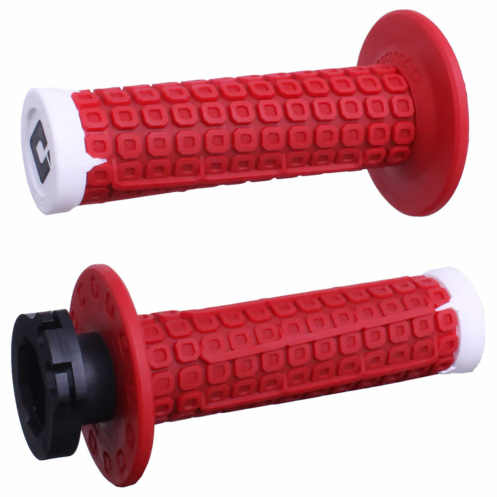 ODI 206-0034 - Nomad Lock-On Off-Road Grips D30 Red/White/Silver