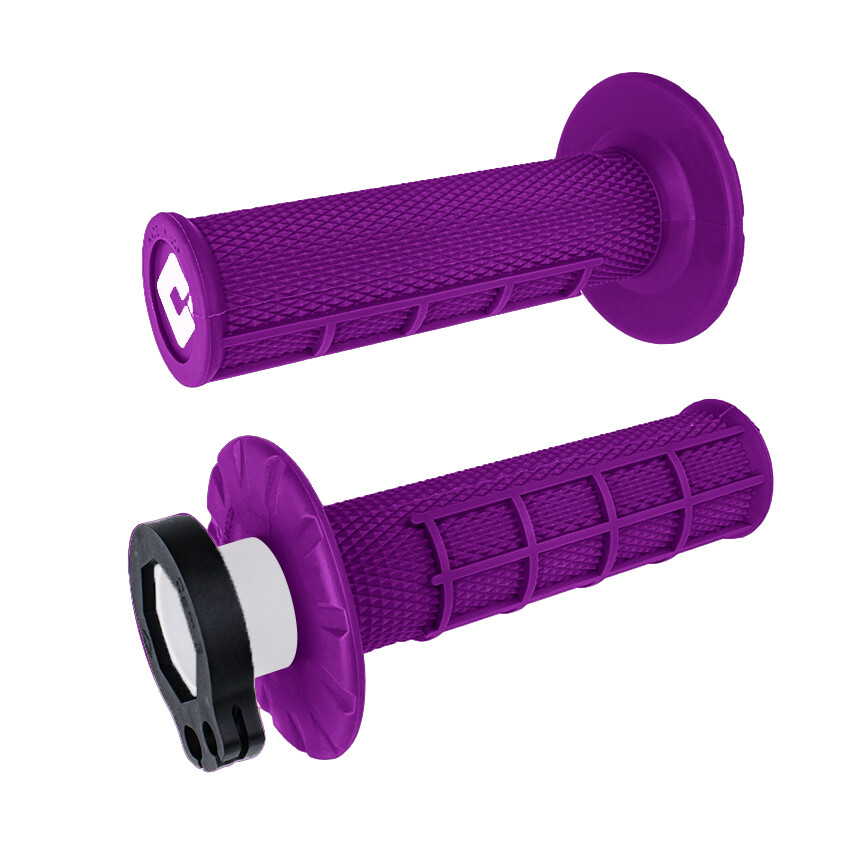 ODI 206-1099 - MX V2 Lock-On Half Waffle Grips Purple