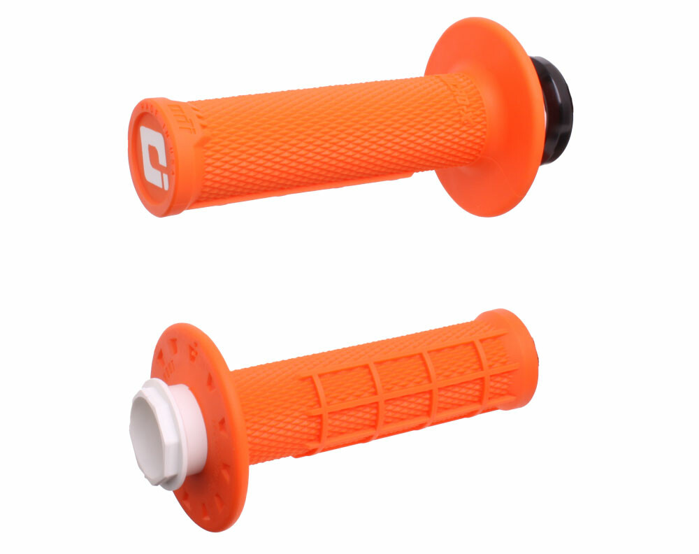 ODI 206-1153 - Micro-X Half-Waffle Lock-On Grips Orange/Black