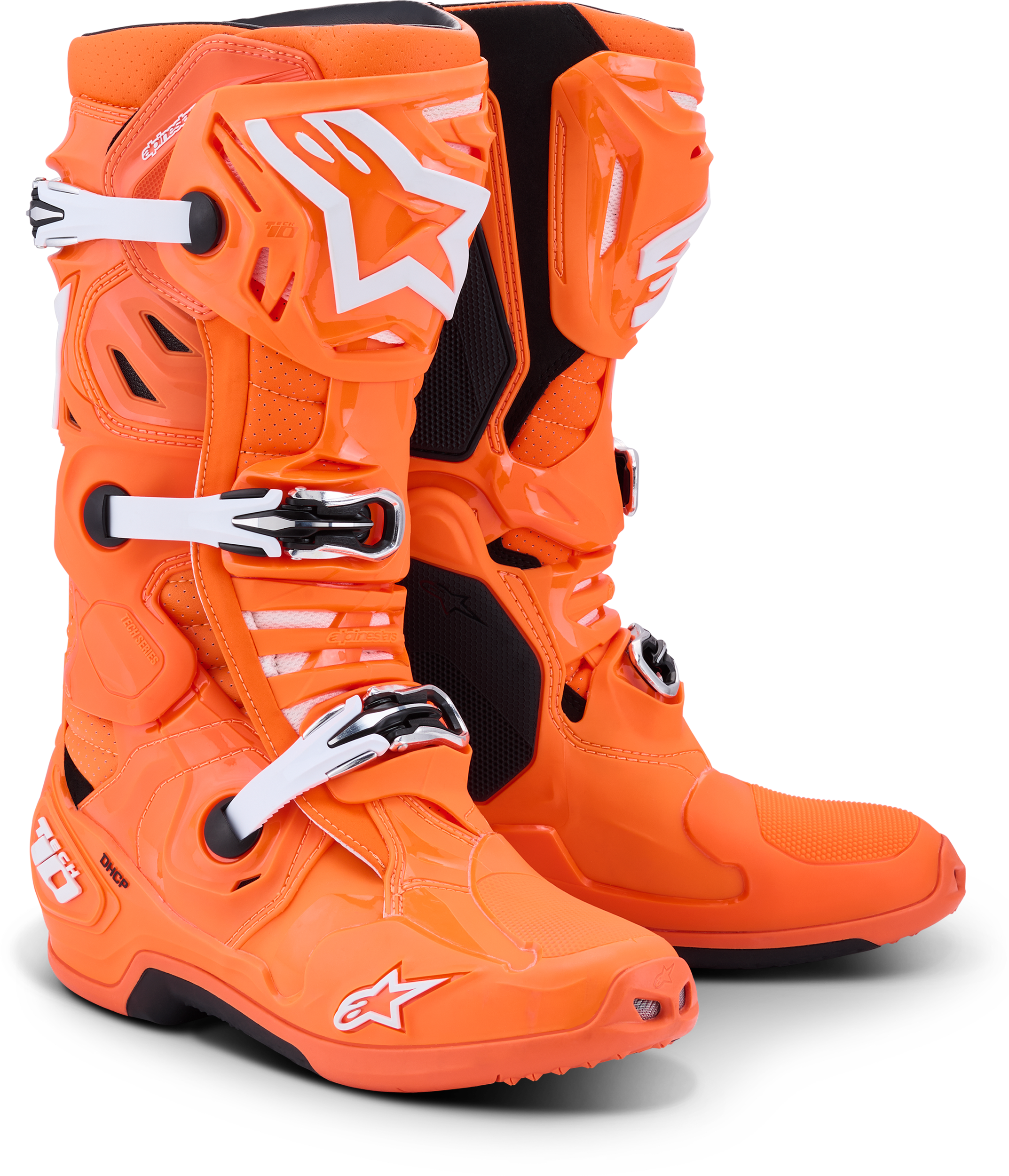 Alpinestars 482-0016109 - Tech 10 Supervented Boots Orange Fluo/Black/White 9