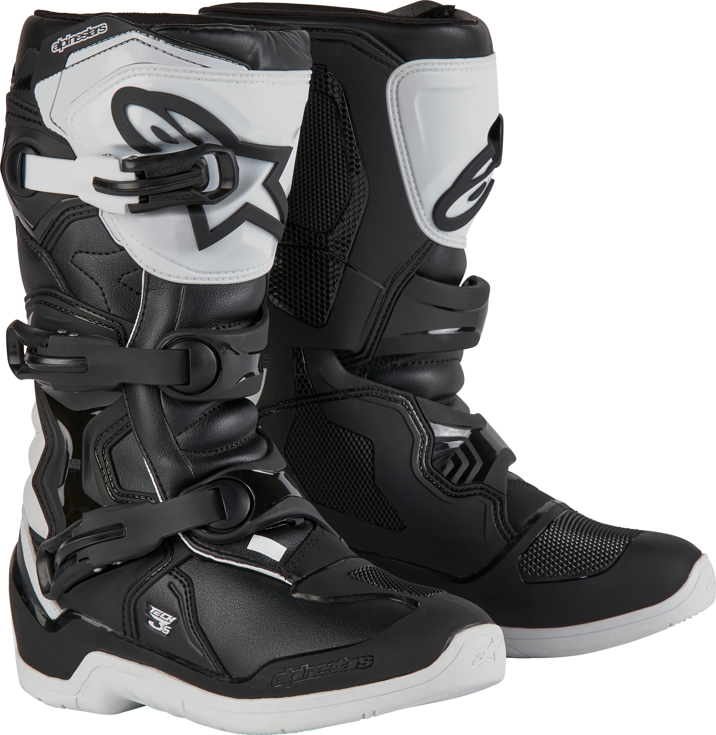 Alpinestars 482-47704 - Tech 3S Youth Motocross Boots White/Black Size 4