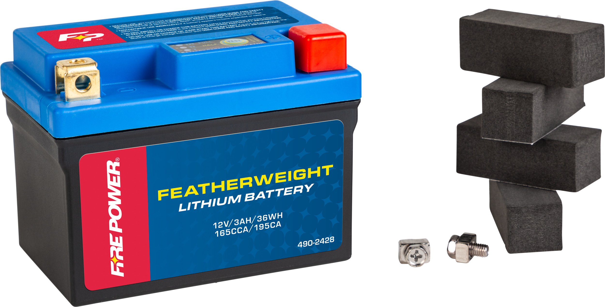 Fire Power 490-2428 - Featherweight Lithium Battery 165 CCA 12V